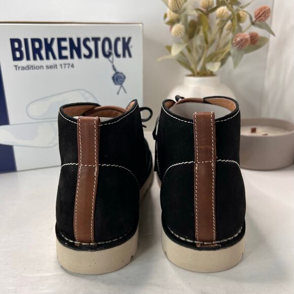 Birkenstock Harris Suede Lace Up Chukka Boots Black 0447101 Men's 10/EU 43 NWB - Picture 4 of 10